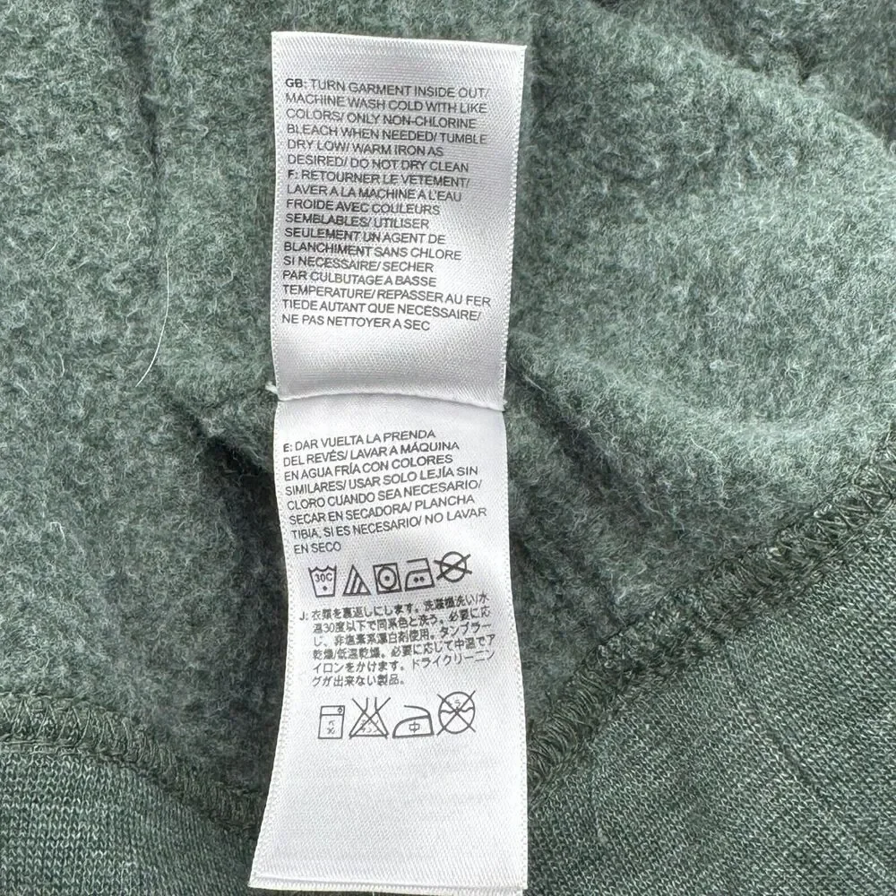 THE NORTH FACE Men's XXL Green Pullover Sweatshirt Hoodie Camo‎ Logo Pocket